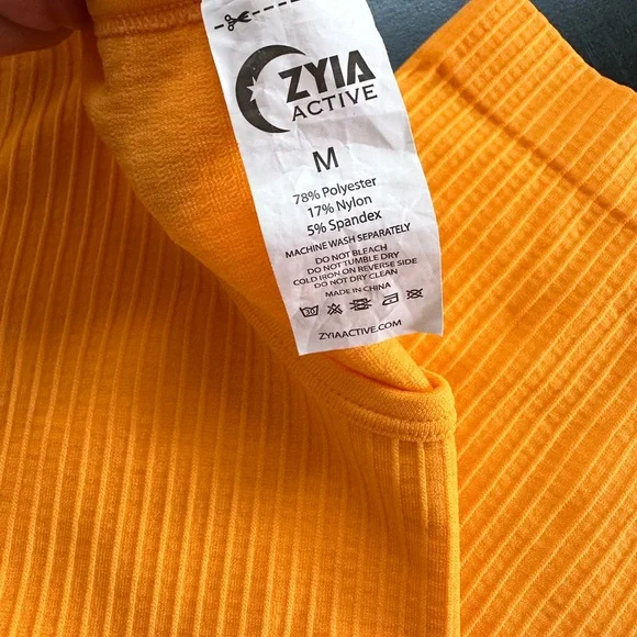 Zyia Active Bright Orange PARALLEL TANK - Picture 2 of 2